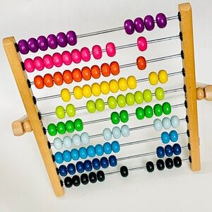 IKEA Multicolor Rainbow Abacus Math Learning Toy